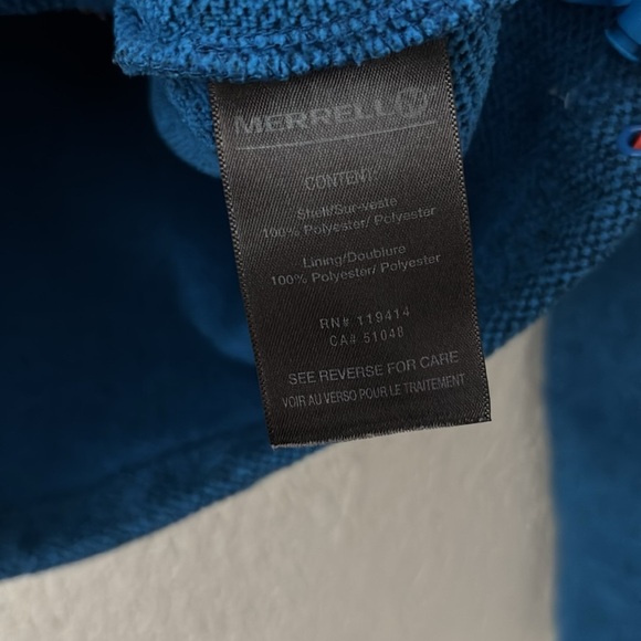 Merrell Full Zip Women’s Jacket Blue With Pockets Size Small - Picture 6 of 7